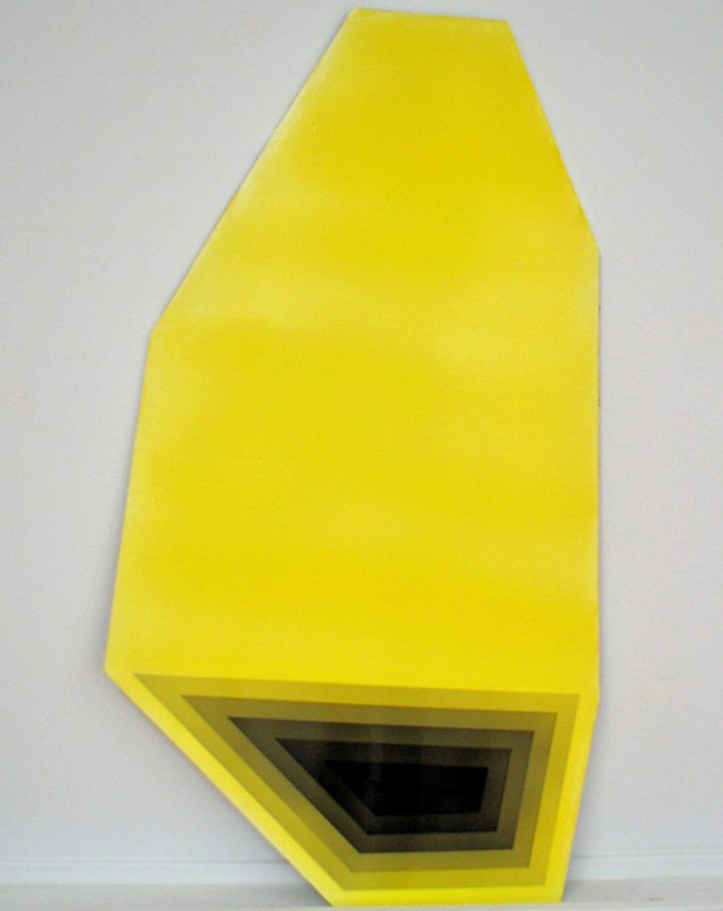 Yellow and Black  Acrylic on panel  36x24 inches  2014