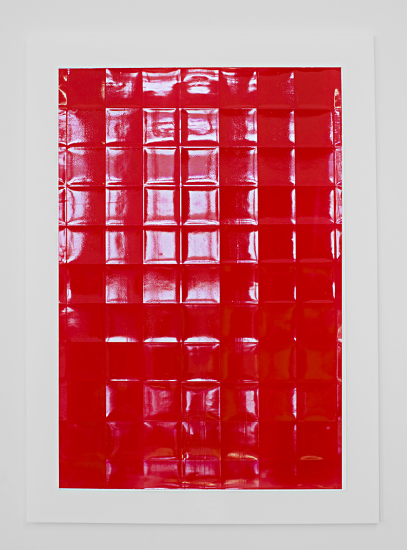 Red  Acrylic on powdered stone paper  32x22 inches  2013