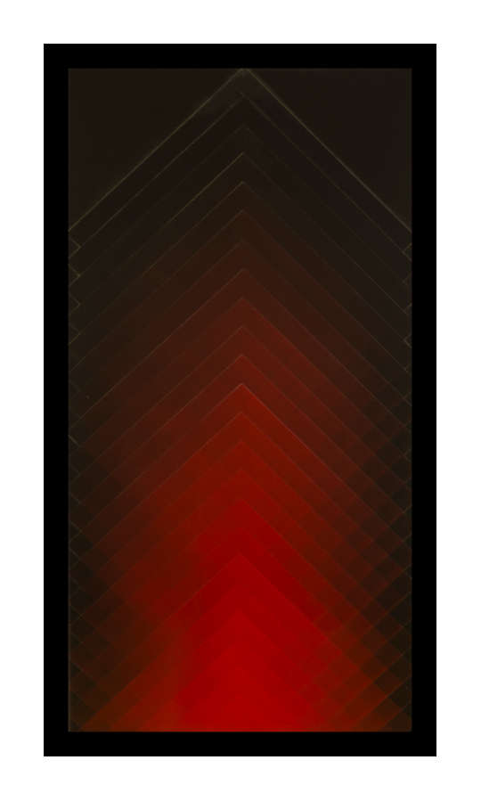 Red on Black  Acrylic on panel  36x24 inches  2014